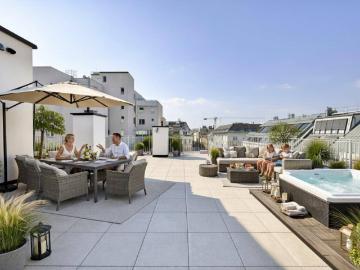 EXKLUSIVES PENTHOUSE | 360° Blick | 110 m² Dachterrasse | ca. 168m² gew. NFL | 3 Zimmer | Klimaanlage
