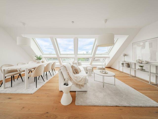 Klimatisiertes Penthouse | Urban & Mittdendrin. Dachterrassentraum in urbaner Lage mit Spitzenanbindung in die Innenstadt