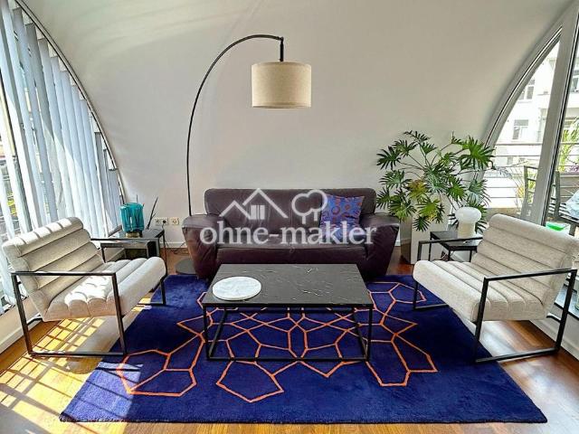 Exklusives Penthouse im Belgischen Viertel – Stilvoll möbliertes Wohnen mit Ruhe und Licht