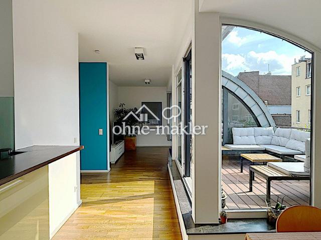 Exklusives Penthouse im Belgischen Viertel – Stilvoll möbliertes Wohnen mit Ruhe und Licht