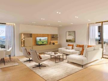 Exklusives 5,5 Zimmer Penthouse mit grosser Terrasse in Lugano Pregassona