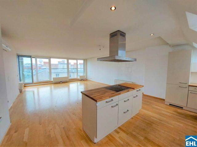 Exklusives Penthouse mit 5 Zimmern und mit 113 m² Dachterrasse im 5. Bezirk