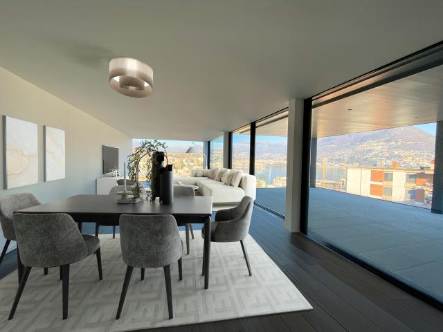 Exklusives Penthouse mit herrlichem Seeblick in Paradiso