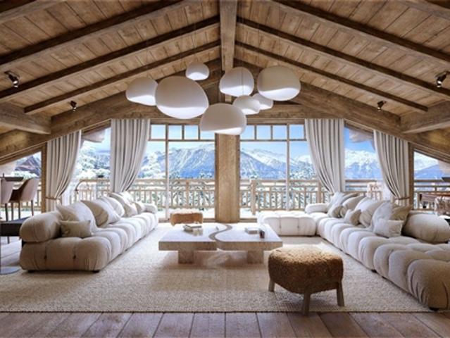 Exklusives Projekt für die komplette Renovierung eines Chalets 15 Gehminuten vom Zentrum von Crans entfernt
