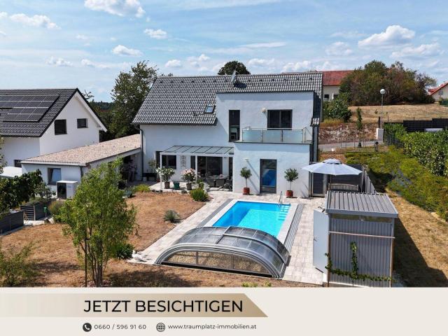 Exklusives Traumhaus mit Pool & Weitblick – jetzt kaufen, € 2.000 netto/Monat erhalten & spätestens in 7 Jahren selbst einziehen