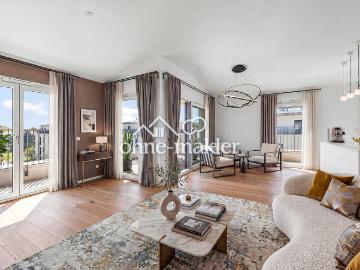 Exklusives Wohnen in Taufkirchen: Penthouse mit Alpenblick