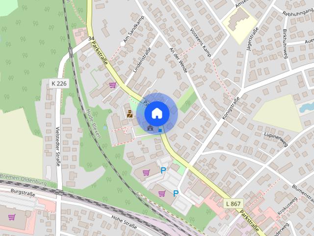 Exklusives Wohnen in einer 2 Zimmer Penthouse Wohnung mit Dachterrasse und Stellplatz inkl. EBK