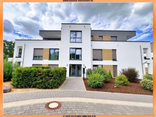 Exklusives Wohnen mit Rheinblick: Barrierefreie 3 ZKB Luxuswohnung mit zwei Terrassen & Tiefgarage