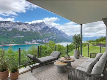 Exklusives Wohnen mit traumhaftem Ausblick auf den Walensee und Churfirsten