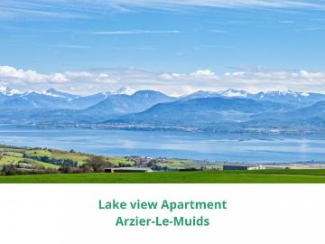 Exklusivverkauf: Moderne Wohnung mit See und Bergblick / Arzier L Muids