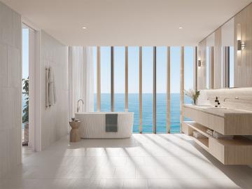 Expansive 4 bedroom sky residence with dual balconies and elevated coastal outlook