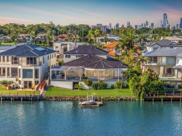 EXPANSIVE WATERFRONT LIVING WITH BREATHTAKING GOLD COAST VIEWS