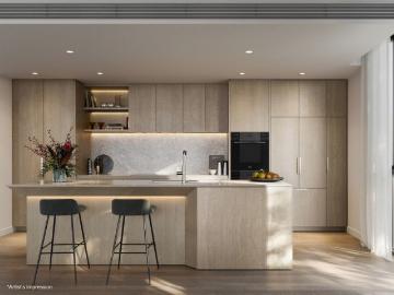 Expansive Three Bedroom Apartment with Study