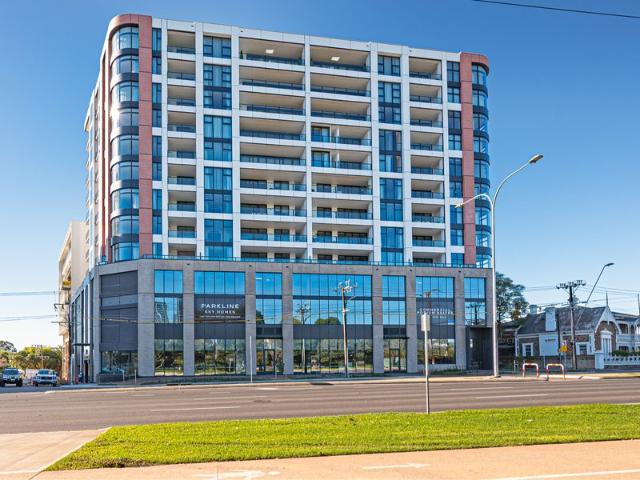 Experience the height of contemporary apartment living at the prestigious 806/9 Dequetteville Terrace
