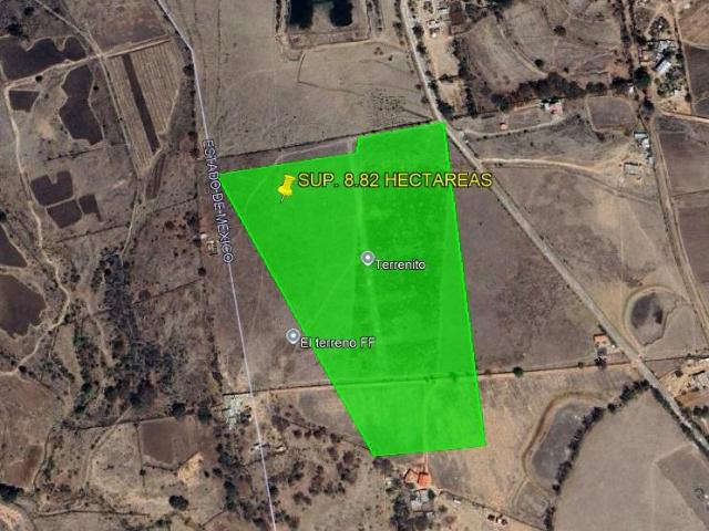 EXTENSO TERRENO PLANO EN VENTA, NOPALA DE VILLAGR?N, HIDALGO SUP. 8.8 HECTAREAS Escriturado