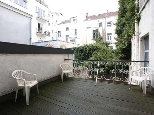 Exterior studio apartment for rent in Ixelles, Brussels