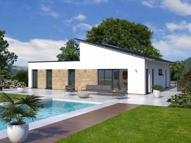 Extravaganter Bungalow mit Pult /Flachdach