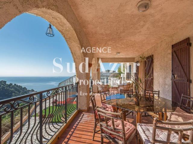 Èze – Appartement 4 pièces avec vue mer et vaste loggia