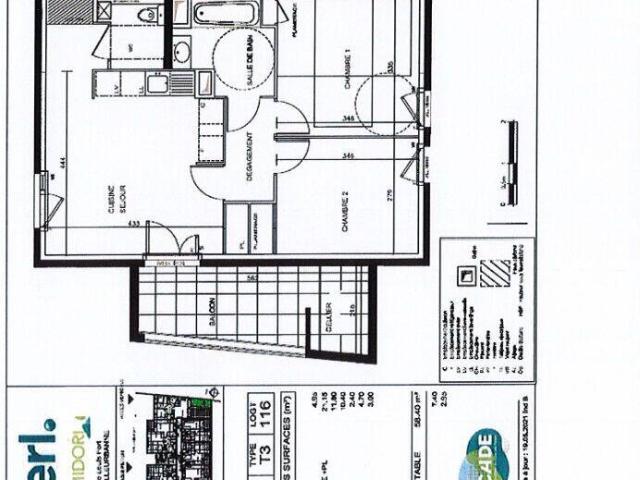 F3 rue Louis Fort Villeurbanne