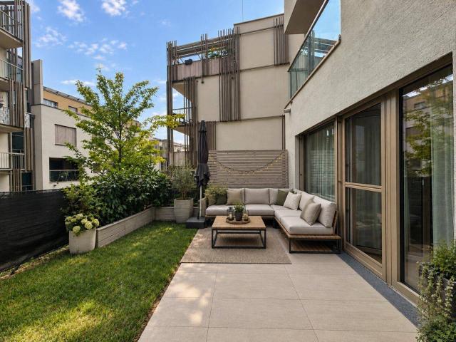 Familien Willkommen | Modern wohnen. Im Grünen leben | Klimaanlage | Tiefgaragenplatz | privater Garten | Südwest Terrasse