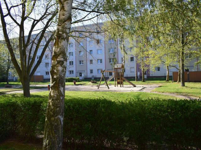Familienmomente genießen – modernes Zuhause mit Spielplatz hinter dem Haus