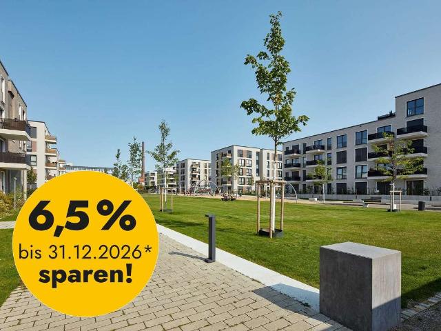 Familienoase mit Balkon in grüner Umgebung: Moderne 4 Zimmer mit zwei Bädern