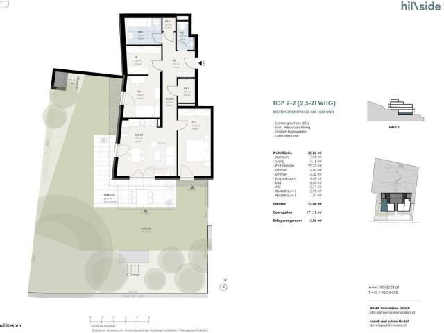 Familienfreundliche 3 Zimmer Wohnung mit 112 m² Garten zu verkaufen!