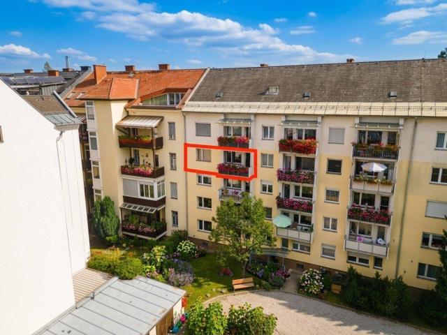 Familienfreundliche 4 Zimmer Stadtwohnung in Klagenfurt – ca. 106 m², Lift, Balkon & Keller