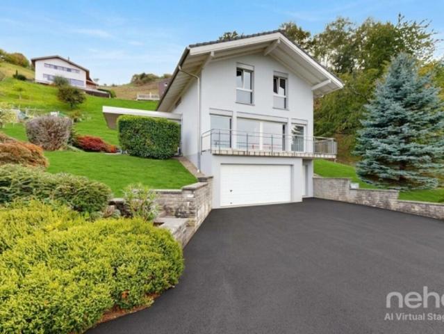 Familienhaus in Choëx Blick auf die Berge