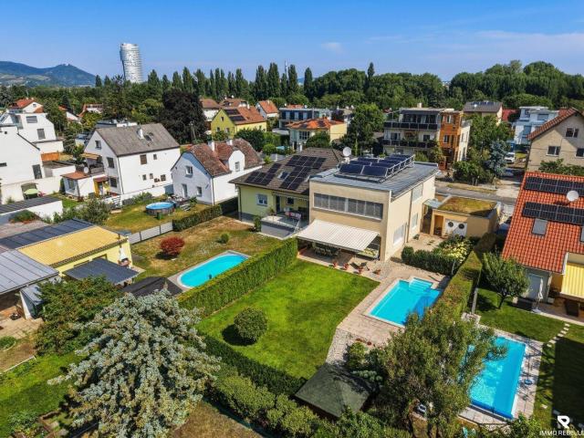 Familientraum nahe der Alten Donau – Haus mit Pool, Garten und Doppelgarage nahe U6!