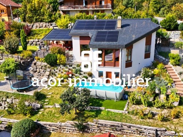Familienvilla mit außergewöhnlicher Aussicht und überdachter Terrasse in Chamoson
