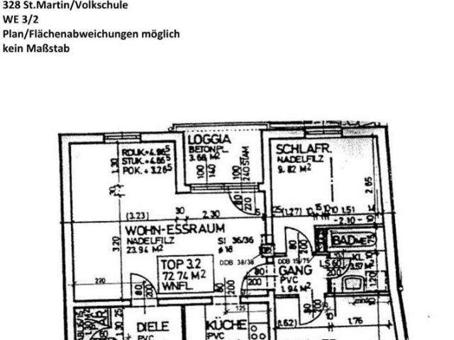 Familienwohnung im EG mit Loggia