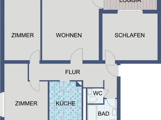 Familienwohnung in Erbenheim: 4 Zimmer mit Balkon für kleine Auszeiten