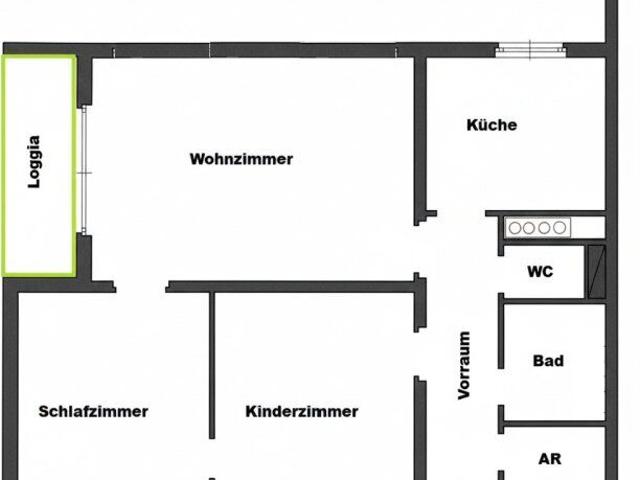 Familienwohnung mit 3 Zimmer in sonniger Siedlung!