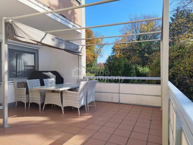 Sanierte Familienwohnung direkt beim Harrachpark | 96 m² | 20 m² Terrasse | Garage & Stellplatz