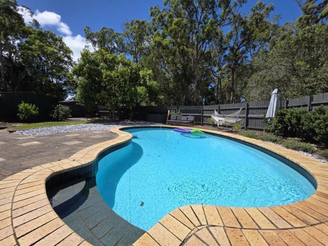 Family home with a heated pool
