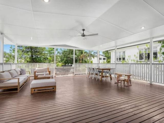 family home with covered entertainer's deck