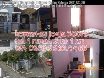 Family Homestay Yogyakarta Bulanan Harian Kelurga 2KT AC JIH dlm Perumahan Condong Catur Liburan Pol