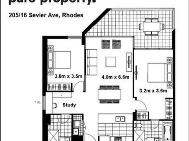 FANTASTIC 2 BEDROOM + STUDY APARTMENT IN MIRVAC'S WATERS EDGE BUILDING