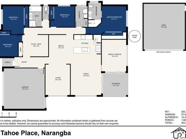 Fantastic Family Foor Plan, 893m2 & Shed