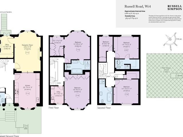 Fantastic five bedroom family home with impressive roof terrace to rent