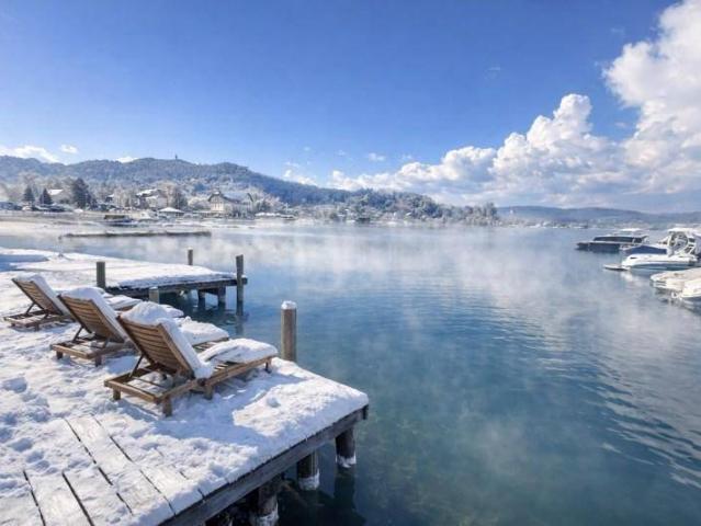 Fantastic Lake View Gartenwohnung am Wörthersee mit privatem Seezugang