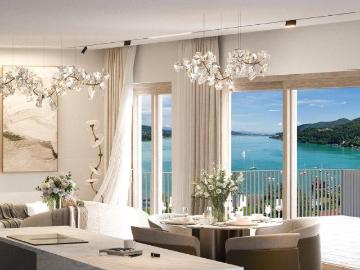 Fantastic Lake View Großzügige Wörtherseewohnung mit Pool, Seeblick und privatem Seezugang