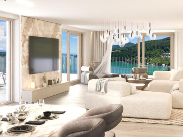Fantastic Lake View Großzügige Wörtherseewohnung mit Pool, Seeblick und privatem Seezugang