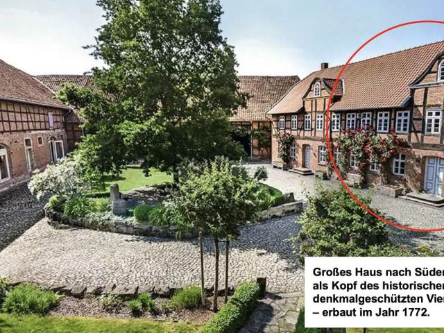 ! Fantastisches Haus 226 qm auf denkmalgeschütztem Vierseitenhof !
