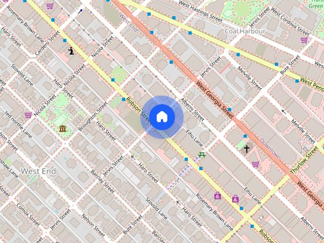 Fabulous layouts and West Coast Modern design on Robson, close to the West End and Stanley Park. No pets or smoking