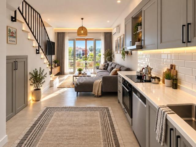 Fabay'da Eşyalı 1+1 Kiralık Daire | Genış Balkonlu