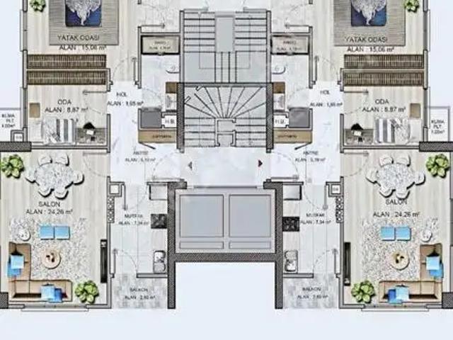 Fahrettin Kerim Gökay'da 2+1, 73m², Marmaray & Metrobüse Yakın