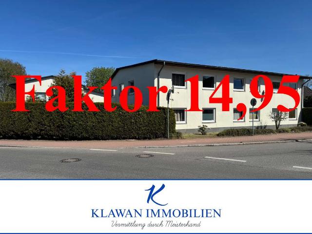 Faktor 14,95 Terrassenwohnung mit Stellplatz
