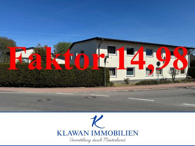 Faktor 14,98 Maisonettewohnung mit 2 Stellplätzen
